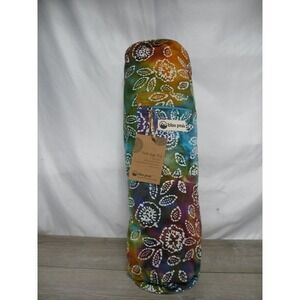 bliss peak Batik Yoga Bag 30" x 7.5" Multi-Color 100% Cotton Handmade India New